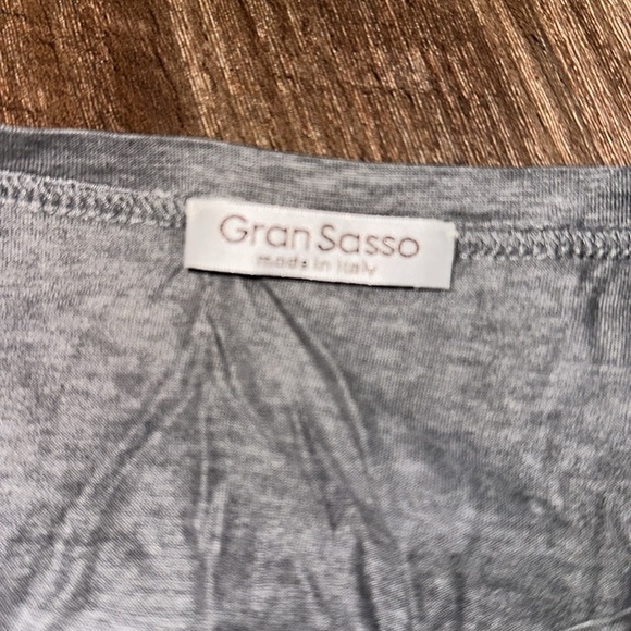 Lot of 3 Gran‎ Sasso Knitted Tshirts 1 crewneck 2 vneck no size see measurements - Picture 4 of 12